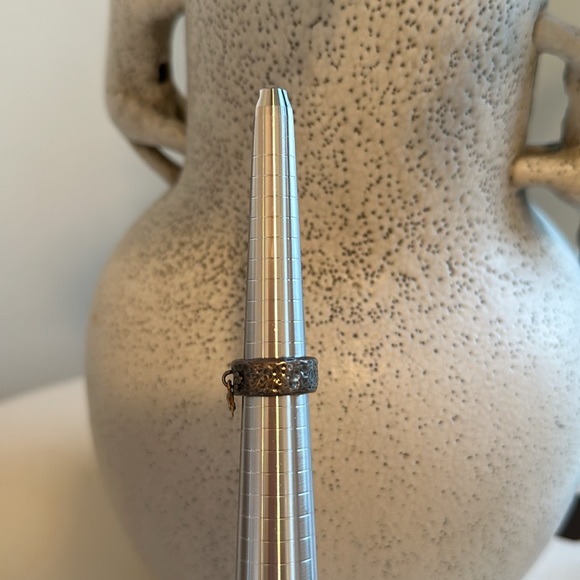 .925 Knights Ring with 10kt Gold Floral Cross, IS Size 6 - Picture 8 of 10